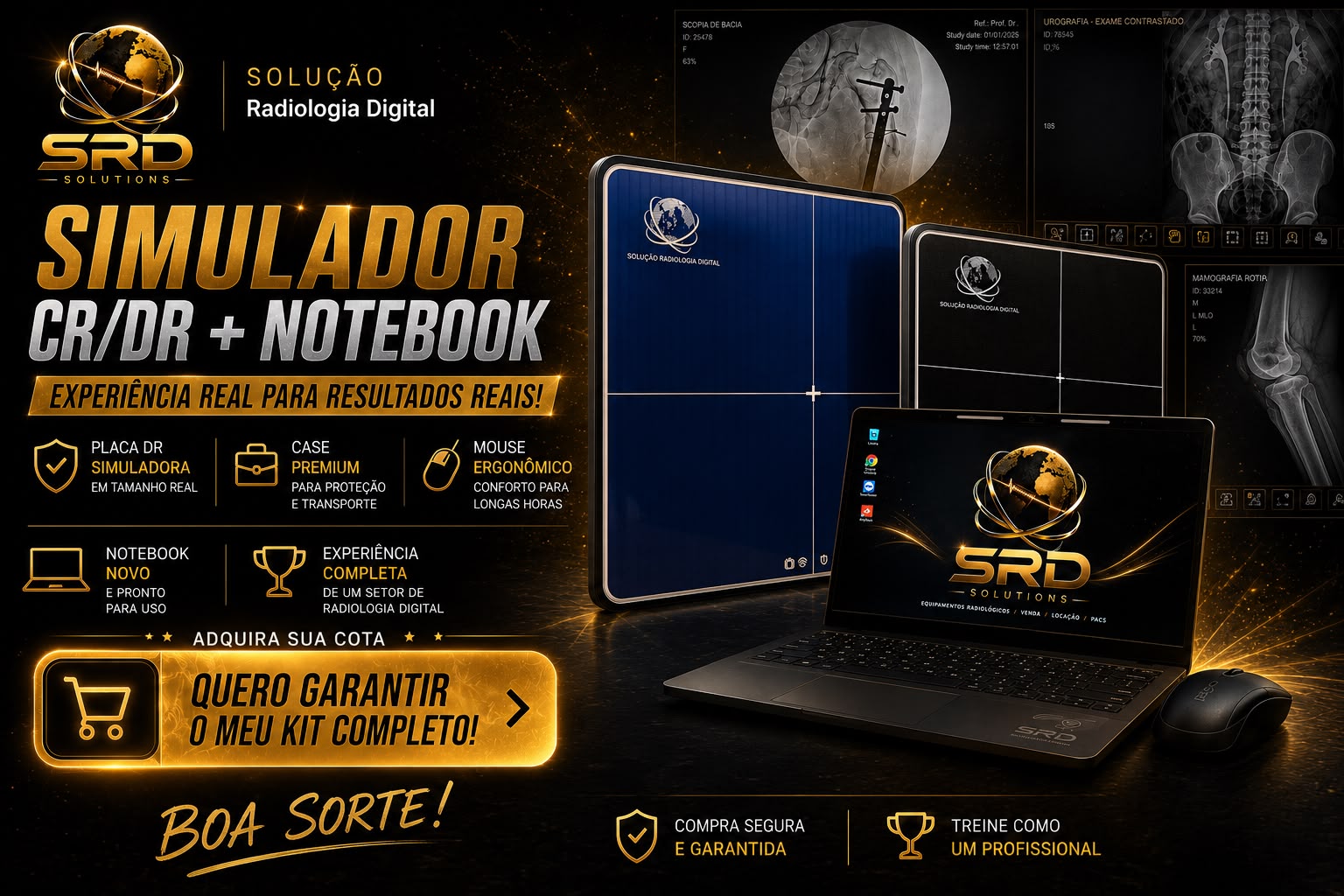 Ação SRD - Simulador CR/DR + Notebook